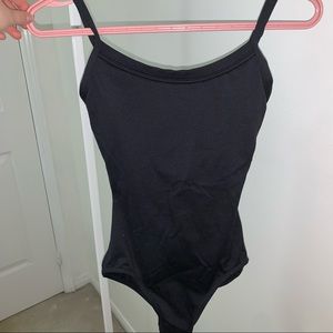 Black dance body suit